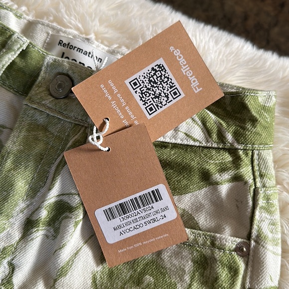 Brand new Marble High Rise Straight Long Jeans - Picture 3 of 3